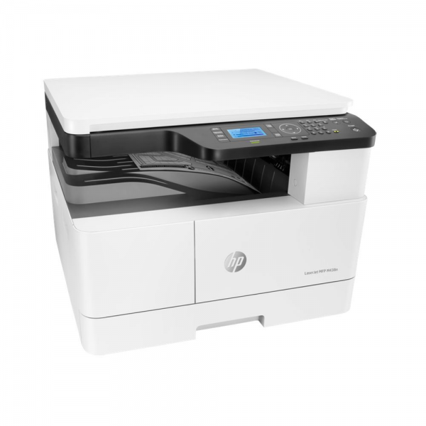 HP LaserJet M438n А4, МФУ, лазерное,черно-белое, 22стр/мин, 1200dpi, 600МГц, 256Мб, USB/Ethernet, 4000стр/картридж, (8AF43A)(129908)