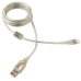 Кабель USB 2.0 Pro Cablexpert CCP-mUSB2-AMBM-6-TR AM/microBM, 1,8м, экран, феррит.кольцо, прозрачный, пакет