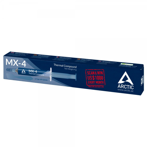 Термопаста Arctic Cooling MX-4 4 грамма, шпатель (ACTCP00031B) (702591)
