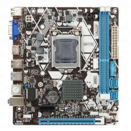 Материнская плата Esonic H61FHL Socket 1155, Intel®H61, 2xDDR3-1333, D-SUB+HDMI, 1xPCI-Ex16,1xPCI-EX1, 4xSATA2, 8 Ch Audio, Lan, (6+2)USB2.0, mATX, RTL {20}