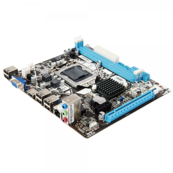 Материнская плата Esonic H61FHL Socket 1155, Intel®H61, 2xDDR3-1333, D-SUB+HDMI, 1xPCI-Ex16,1xPCI-EX1, 4xSATA2, 8 Ch Audio, Lan, (6+2)USB2.0, mATX, RTL {20}