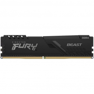 Модуль памяти Kingston FURY Beast Black Gaming Memory KF432C16BB/8 8GB DDR4 3200 DIMM Non-ECC, CL16, 1.35V, 1Gx8, RTL {25} (319910)