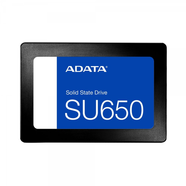 Твердотельный накопитель SSD ADATA SU650 ASU650SS-256GT-R 256GB 2.5" Client SATA 6Gb/s, 520/450, IOPS 40/75K, MTBF 2M, 3D NAND, DRAM less, 140TBW, 0,5DWPD, RTL {100} (931511)
