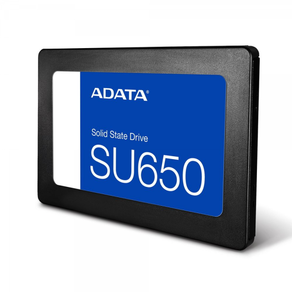 Твердотельный накопитель SSD ADATA SU650 ASU650SS-256GT-R 256GB 2.5" Client SATA 6Gb/s, 520/450, IOPS 40/75K, MTBF 2M, 3D NAND, DRAM less, 140TBW, 0,5DWPD, RTL {100} (931511)