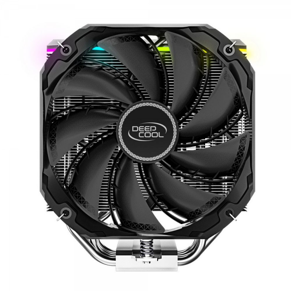 Вентилятор Deepcool AS500 RTL {8} (727064) (Height 164mm, 6mm x 5pcs, Fan 140mm, 500;1200RPM ±10%, < 29.2 dB(A), 4-pin PWM, TDP 220W, Screw, Socket AMD AM4, Intel LGA 2066/2011-v3/2011/1700/1200/115x)