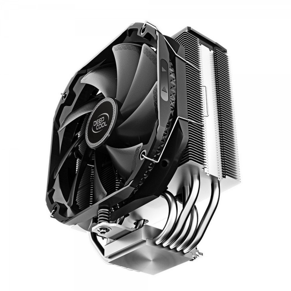 Вентилятор Deepcool AS500 RTL {8} (727064) (Height 164mm, 6mm x 5pcs, Fan 140mm, 500;1200RPM ±10%, < 29.2 dB(A), 4-pin PWM, TDP 220W, Screw, Socket AMD AM4, Intel LGA 2066/2011-v3/2011/1700/1200/115x)