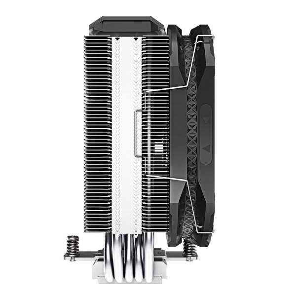 Вентилятор Deepcool AS500 RTL {8} (727064) (Height 164mm, 6mm x 5pcs, Fan 140mm, 500;1200RPM ±10%, < 29.2 dB(A), 4-pin PWM, TDP 220W, Screw, Socket AMD AM4, Intel LGA 2066/2011-v3/2011/1700/1200/115x)