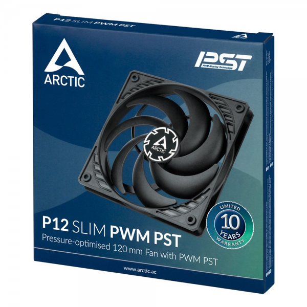 Вентилятор корпусной ARCTIC Cooling P12 SLIM PWM PST (ACFAN00187A) (703130)