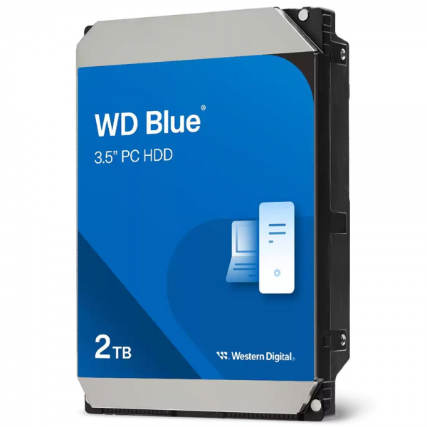Жесткий диск Western Digital Blue 2TB 3,5" 7200RPM 256МB (SATA-III) WD20EZBX, OEM {20} (877501)