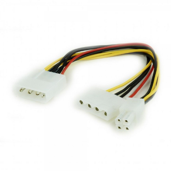 Разветвитель питания Cablexpert CC-PSU-4, Molex->Molex + ATX 4 пин (022859)