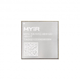 Модуль ЦПУ Myir MYC-YA151C-4E512D-65-I-T MYC-YA151C-4E512D-65-I-T ST STM32MP1 MPU based on 650MHz Single or Dual MYC-YA151C-4E512D-65-I-T Arm Cortex-A7 and 209MHz Cortex-M4 Cores, 256MB/512MB DDR3L, 256MB Nand Flash/4GB eMMC Flash,32KB EEPROM,Power Manage