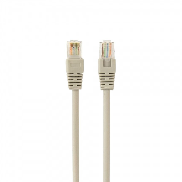 Патч-корд UTP Cablexpert PP12-0.25M кат.5e, 0.25м, литой, многожильный (серый) (056182)