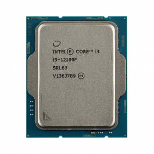 Центральный Процессор Intel Core i3-12100F OEM (Alder Lake, Intel 7, C4(0EC/4PC)/T8, Performance Base 3,30GHz(PC), Turbo 4,30GHz, Max Turbo 4,30GHz, Without Graphics, L2 5Mb, Cache 12Mb, Base TDP 58W, Turbo TDP 89W, S1700) (CM8071504651013) {98}