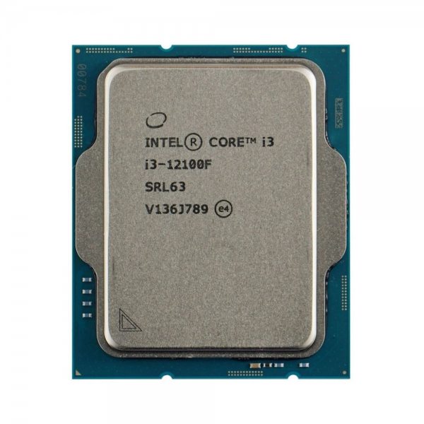 Центральный Процессор Intel Core i3-12100F OEM (Alder Lake, Intel 7, C4(0EC/4PC)/T8, Performance Base 3,30GHz(PC), Turbo 4,30GHz, Max Turbo 4,30GHz, Without Graphics, L2 5Mb, Cache 12Mb, Base TDP 58W, Turbo TDP 89W, S1700) (CM8071504651013) {98}