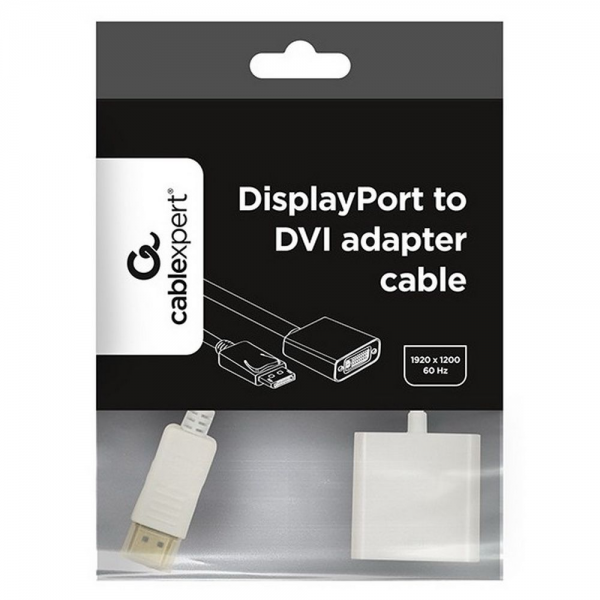Переходник Cablexpert DisplayPort -> HDMI Cablexpert A-DPM-HDMIF-002-W 20M/19F, белый, пакет (078733)
