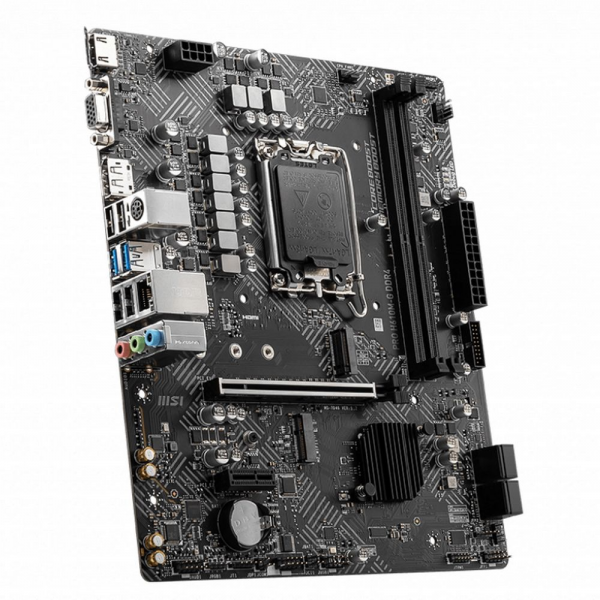 Материнская плата MSI PRO H610M-G DDR4 H610, LGA1700, 2*DDR4, 1*PCIEx16, 1*PCIEx1, 1*M.2, 4*USB3.2Gen1, 6*USB2.0, 4*SATA3.0, 1G, VGA, DP, HDMI, M-ATX, RTL