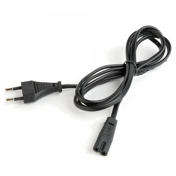 Кабель питания для аудио/видео техники Cablexpert PC-184-VDE-1.8M 1,8м, CEE 7/16 - C7, VDE, , 2-pin, 2х0,75, черный, пакет (026970) {100}