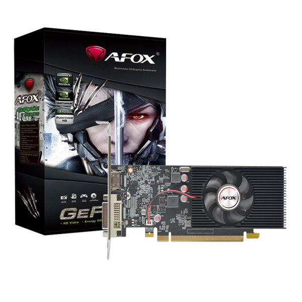 Видеокарта Afox GT1030 2GB GDDR5 64bit DVI HDMI 1FAN LP RTL (780087)