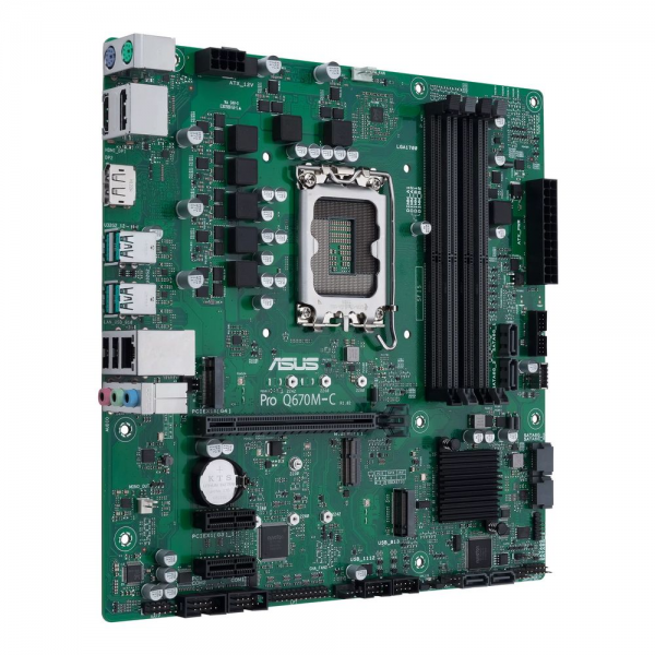 Материнская плата ASUS PRO Q670M-C-CSM LGA1700 mATX 4xDDR5 PCIEx16 2xPCIEx1 2xM.2 DP HDMI GLAN (518389)