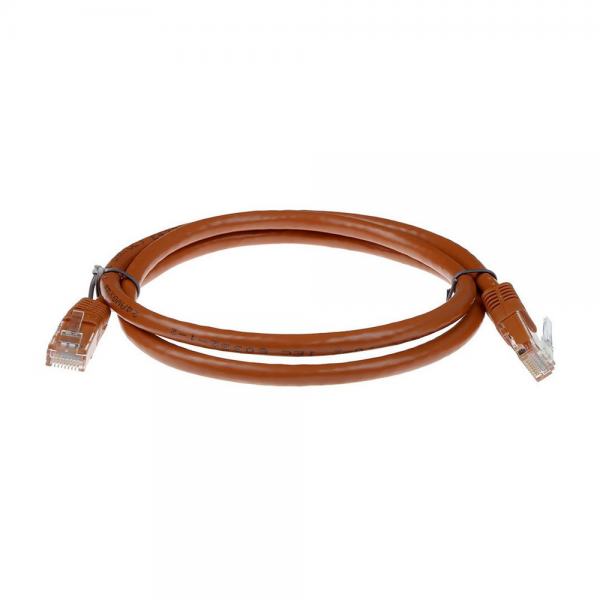 Патч-корд ACD-LPU6Z-15N Cat6 UTP 26AWG 4Pair, CU, LSZH, Коричневый, 1.5м
