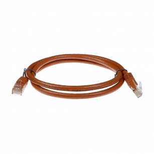 Патч-корд ACD-LPU6Z-20N Cat6 UTP 26AWG 4Pair, CU, LSZH, Коричневый, 2м