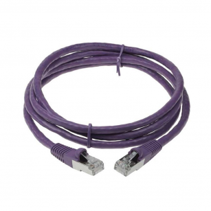 Патч-корд ACD-LPS6AZ-10P  Cat6a SSTP 26AWG 4Pair, CU, LSZH, Пурпурный, 1м