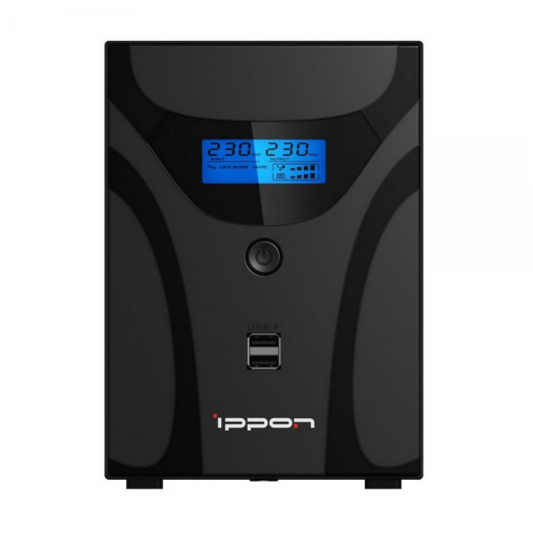 Источник бесперебойного питания IPPON Bad Pack ИБП Ippon Smart Power Pro II 1200 Line-Interactive 720W/1200VA (803621)