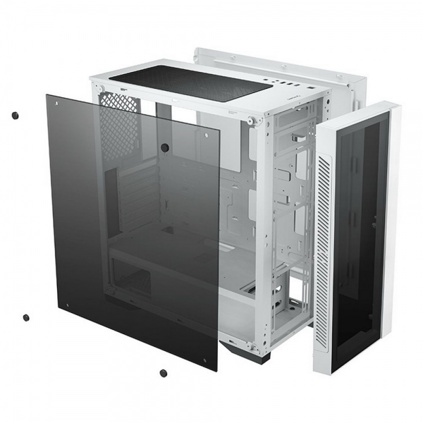Корпус Deepcool MATREXX 55 V3 ADD-RGB WH 3F White, E-ATX, CPU Height 160mm, VGA max 370mm, USB 2.0 x 2, USB 3.0 x 1, Audio x 1, Mic x 1, int. 3.5"/2.5" x 2 , 2.5" x 2+2, Ext. 5.25" x 0