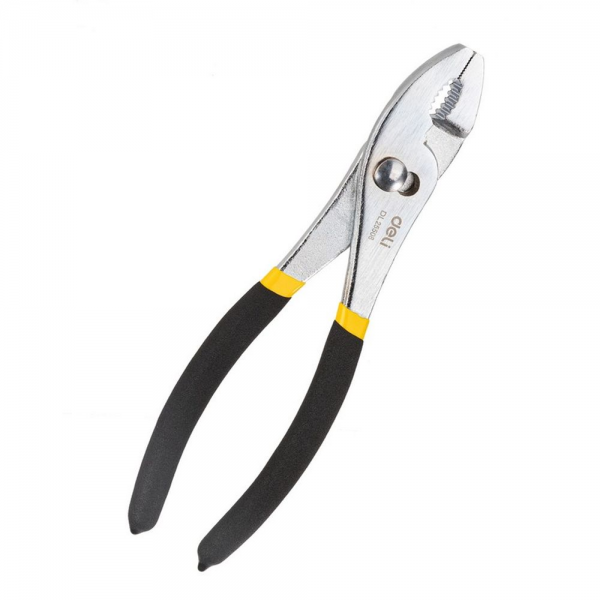 Пассатижи переставные двухдиапазонные Deli DL25508 200мм, прорезиненная двухкомпонентная ручка