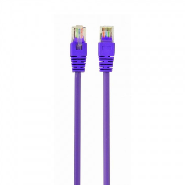 Кабель Cablexpert Патч-корд UTP PP12-0.5M/V кат.5e, 0.5м, литой, многожильный (фиолетовый)