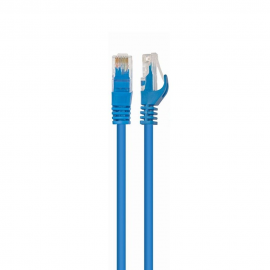 Патч-корд UTP Cablexpert PP6U-0.5M/B кат.6, 0.5м, литой, многожильный (синий)