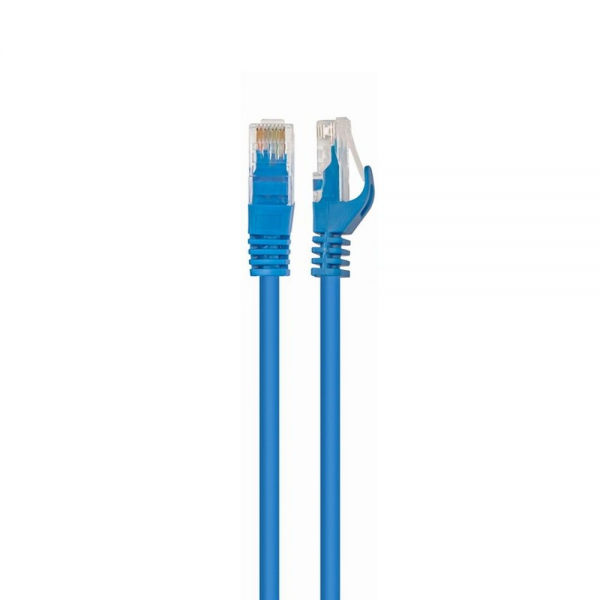 Патч-корд UTP Cablexpert PP6U-0.5M/B кат.6, 0.5м, литой, многожильный (синий)