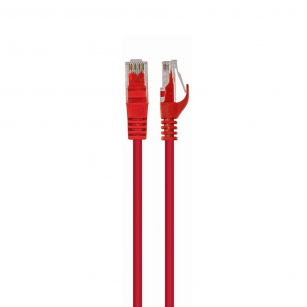 Патч-корд UTP Cablexpert PP6U-0.5M/R кат.6, 0.5м, литой, многожильный (красный)