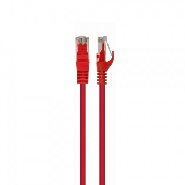 Патч-корд UTP Cablexpert PP6U-0.5M/R кат.6, 0.5м, литой, многожильный (красный)