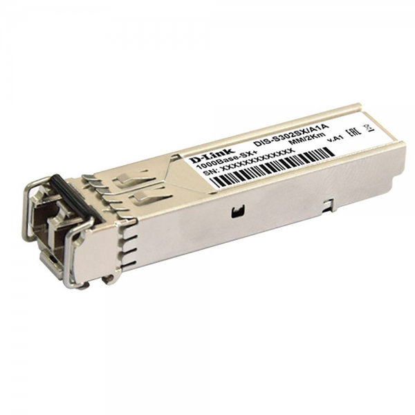 Трансивер D-Link S302SX/A1A Промышленный SFP-трансивер с 1 портом 1000Base-SX+ для многомодового оптического кабеля ( (до 2 км) (439476)