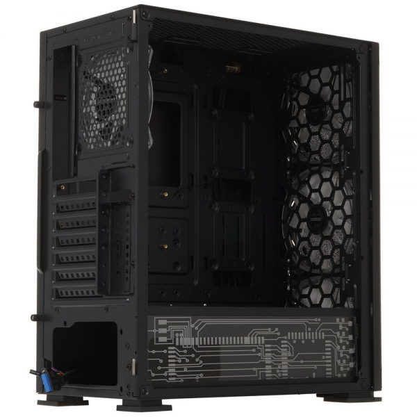 Корпус SOEYI «AX1-B10 SOEYI ATX case with black coating front panel with flat small mesh, without»