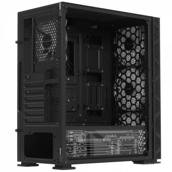 Корпус SOEYI «AX8-B20 SOEYI ATX case with black coating front panel with flat bigger mesh, without»