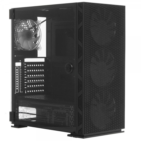 Корпус SOEYI «AX8-B20 SOEYI ATX case with black coating front panel with flat bigger mesh, without»