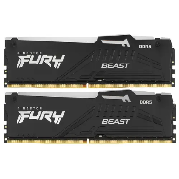 Оперативная память 64 Gb 6000 MHz Kingston FURY Beast Black (KF560C30BBK2-64)