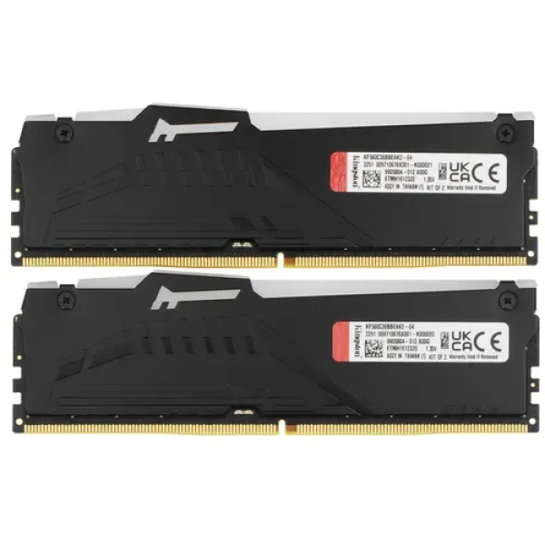 Оперативная память 64 Gb 6000 MHz Kingston FURY Beast Black (KF560C30BBK2-64)