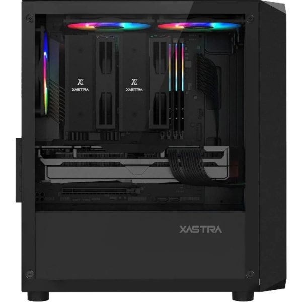 Компьютерный корпус XASTRA A303M TG 3FRGB Black (A303M-2FC14F-1FC12F)