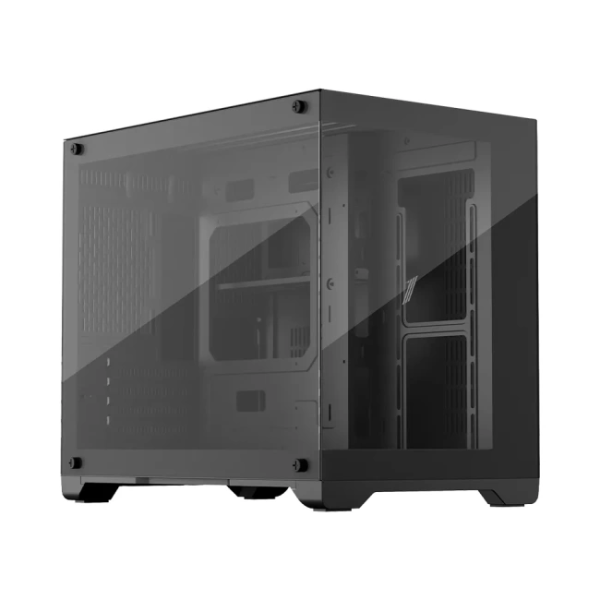 Компьютерный корпус 1STPLAYER MEGAVIEW MV6-T Black (MV6-TP-BK)