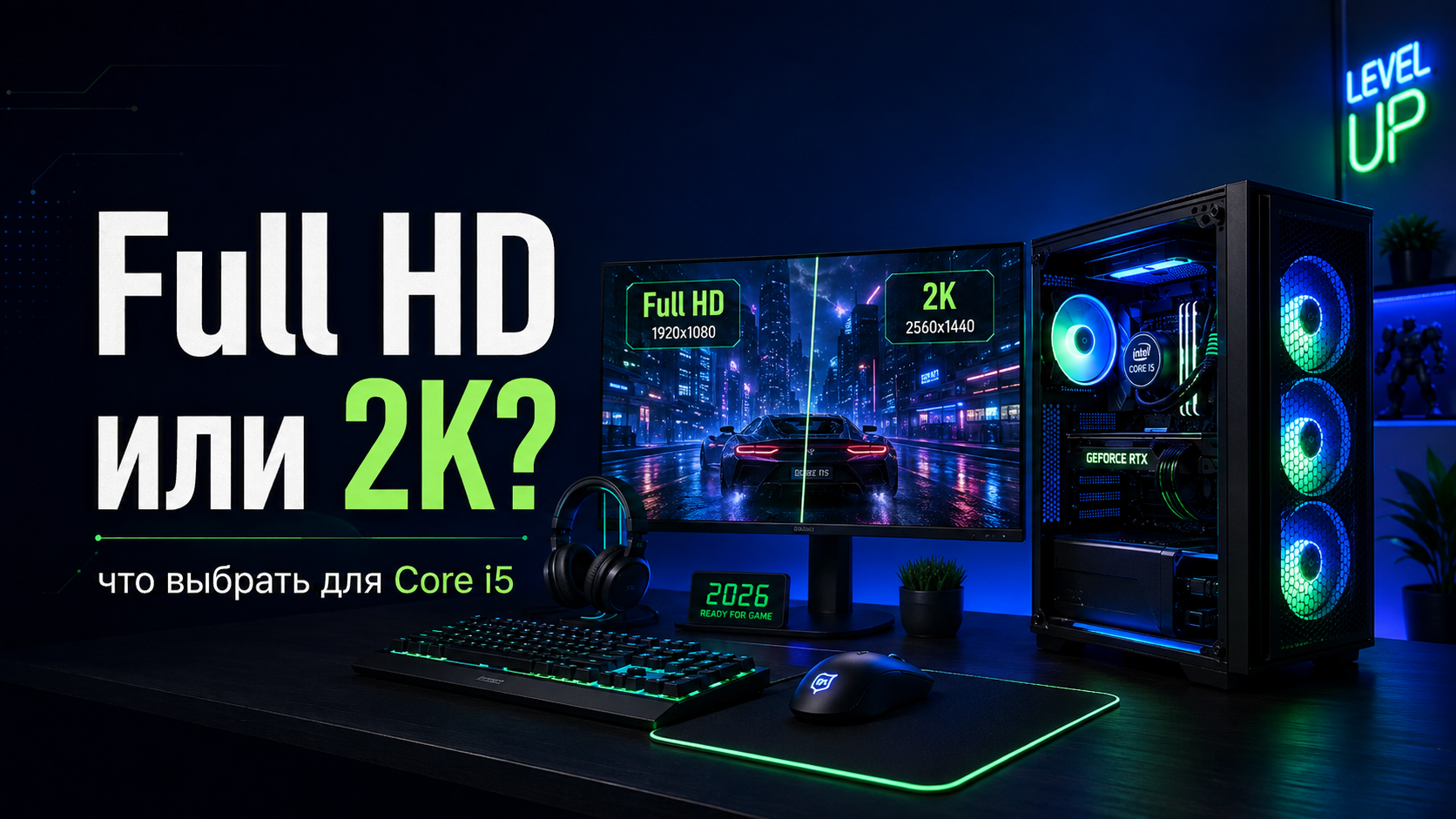 Intel Core i5 для Full HD или 2K игрового компьютера