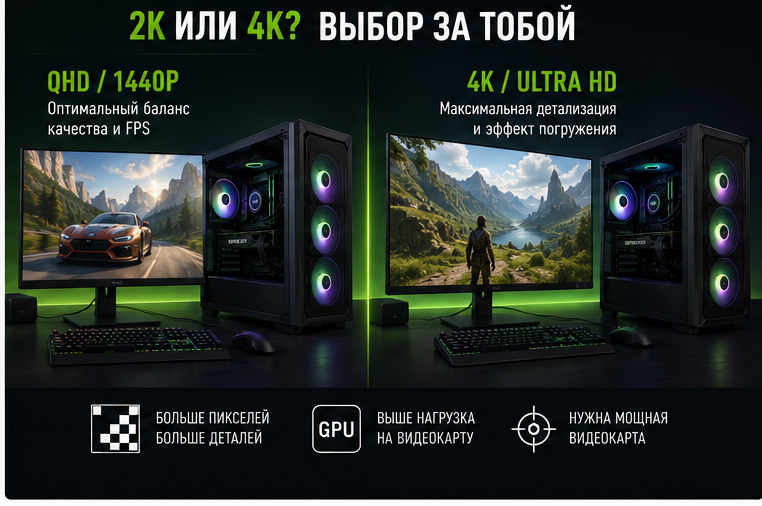 Мощный игровой компьютер для 2K и 4K